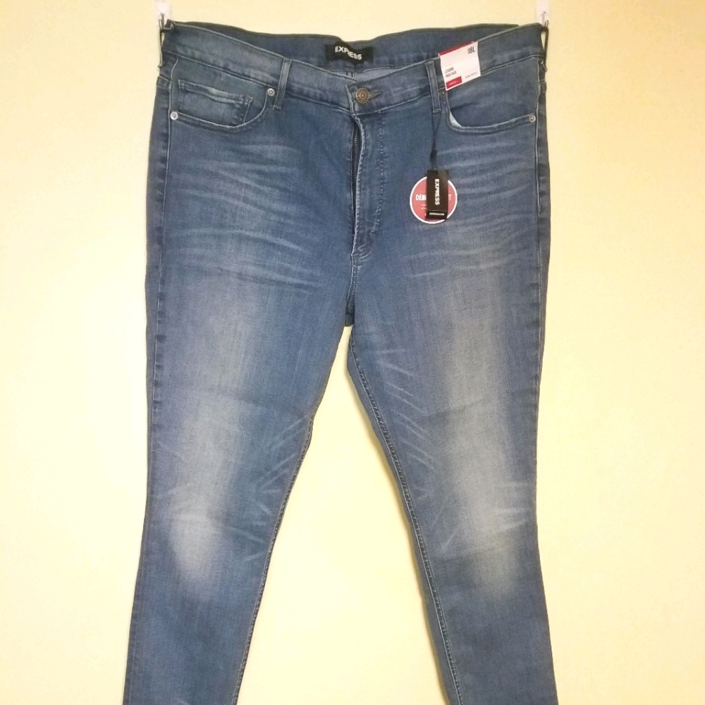 Express High Waisted Skinny Jeans